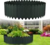 Garden Edging Border, 2M Plastic Lawn Edging, No Dig Landscape Edging, Flexible Lawn Edging Strip Garden Border For Grass Lawn, Patio and Flower Bed Edging, Edging for lawns (Black, High 26cm)