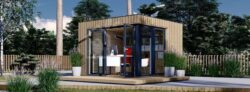 Garden Office Pod PREMIUM (Insulated, 34 mm Cladding), 3×3 m (10 x 10), 9 m²