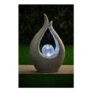 Garden Sculpture with Solar Crackle Ball