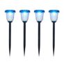 Garden Stories Set of 4 Oversized Pebbled Glass Stake Lights