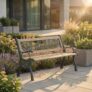 Garden Vida 3 Seater Garden Bench Outdoor Patio Seating, Rose Style – Tesco Marketplace (Home Discount Ltd)