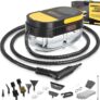 Gautye Steam Cleaner, 3 Level Adjustable Handle with 15 Accessories