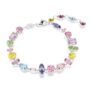 Gema Bracelet Mixed Cuts, Multicoloured, Rhodium Plated