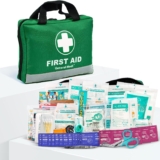 General Medi 210 Piece First Aid Kit- Emergency kit – Reflective Design – Includes Ice(Cold) Pack, Moleskin Pad and Emergency Blanket for Travel, Home, Office, Car, Workplace & Outdoor