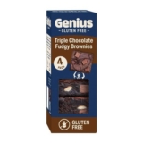 Genius Triple Chocolate Fudgy Brownies