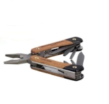 Gentlemens Hardware Multitools No. 627 Wood Handled Plier Multi-Tool, 12-in-1, Titanium Finish