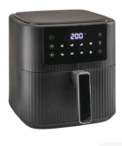 George Home GHAFT181B4B 8 Litre Digital Air Fryer Textured Touch Control Black (Certified Open Box) Sold By Asda Outlet – With Code