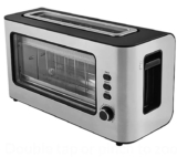 George Home Stainless Steel Glass Fronted 2-Slice Toaster -2 Year Warranty. Free C&C