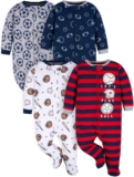 Gerber Baby Boys 4 Pack Sleep N Play Footie Baby and Toddler Sleepers