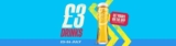 Get £3 pints of Peroni at Flaming Grill Pubs (Via App)