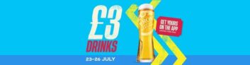 Get £3 pints of Peroni at Flaming Grill Pubs (Via App)