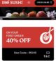 Get 49% off at IRO sushi on 1st order from the IRO app – Min spend £30