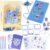 Get Trend Disney Stitch Scrapbook Kit for Kids DIY Journal Craft Set with Notebook Stickers Pens Bookmarks Frames Patches Art Supplies Gifts for Kids (Blue Stitch)