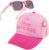 Get Trend Sunglasses Baseball Cap Set for Girls Breathable Adjustable Summer Sun Hat and UV400 Kids Sunglasses Summer Kids Travel Essentials