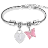 Ghloyza Initial Charm Bracelets for Women Heart Butterfly Bracelet Stainless Steel A-Z Bracelet Trendy Stuff – Sold by Tuosi-EU / FBA