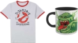 Ghostbusters Ringer T-Shirt and Ghostbusters Slimer Mug