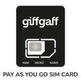 Giffgaff sim only (Runs on O2) – 25GB data, Unlimited min & text, EU roaming, Monthly Rolling Plan £12 TopCashback