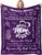 Gifts for Mum, 50x 60 Mum Blanket from Daughter Son, Birthday Gift for Mom, Best Mom Ever Presents, Presents for Women on Valentines Birthday (Purple)