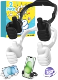 Gifts for Teens Boys Girls Cell Phone Stand: Grandad Dad Gifts for Fathers Day from Daughter Son 2 Pack UPGRADE Adjustable Thumbs Up Lazy Phone Holder for Desk Fun Birthday Presents for Husband Wife