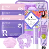 Gifts for Women Skincare set 12 Pcs,Fragrance Mist,Body Cream,Shower Gel,Hand Cream,Lip Balm,Eye Mask,Soap,Hair Tie,Vegan and Cruelty-Free,Travel Friendly Hydration Kit