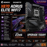 Gigabyte X870 AORUS ELITE WIFI7 AM5 ATX Motherboard PCIe 5.0 DDR5 USB4 W/Code Techoddz