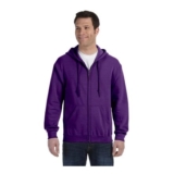 Gildan Adult Fleece Zip Hooded Sweatshirt Style G18600 Purple