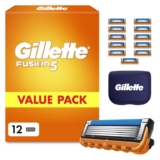 Gillette Fusion5 Mens Razor 12 Cartridges, £21.65 S&S – Prime Deal
