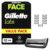 Gillette Labs Mens Razor Blades, 10 Shaving Blade Refills, Heated with Exfoliating Bar