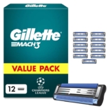 Gillette Mach3 Razor Blade Refills for Men, 12 Count S/S £14.44