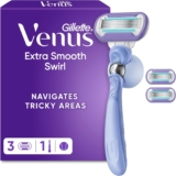 Gillette Venus Extra Smooth Swirl Womens Razor with 3 Refill Cartridges