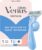 Gillette Venus Pubic Hair Razor for Women with Aloe, Precision Trimmer for Sensitive Skin, 1 Handle and 1 Blade Refill, Public Hair & Skin