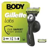 GilletteLabs Body Intimate Razor for Men, 1 Handle & 2 Cartridges Triple Defence System, Anti-Ingrown & Anti-Irritation Bars S&S £14.72
