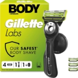 GilletteLabs Body Intimate Razor for Men, 1 Handle & 4 Cartridges – £18.10 s&s