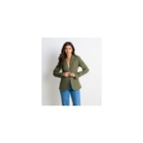 Gini London Khaki Striped Single Breasted Blazer