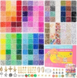 Gionlion 120 Colours Clay Beads Bracelet Making Kit