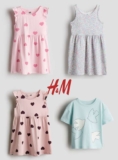 Girls 100% Cotton T-Shirt – 2 for £1.60 100% Cotton Dress £2 Each or 2 for £3.20 – Ages 1 – 10 – Members Price – Free Click & Collect