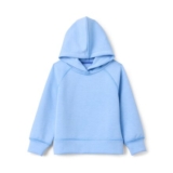 Girls Active Hooded Pullover Sweatshirt, Cornflower Blue, 6-7 Years
