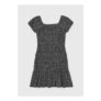 Girls Black Polka Dot Crinkle Dress – 8 Yrs