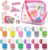 Girls Nail Varnish Sets Kids – 12 Rainbow Colors Non-Toxic Nail Polish for Kids Water-Based Toddler Nail Varnish, Peel Off Childrens Nail Polish Sets for Teenage Girls Gift