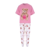 Girls Pink Cherry Teddy Bear Pyjama Set – Mixed Sizes