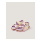 Girls Rainbow Heart Buckle Sandals Multi
