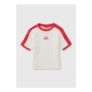 Girls Red Crab Ringer T-Shirt (7-15yrs)