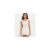 Girls White Textured Flutter Sleeve Dress