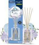 Glade Reed Diffuser, Home Fragrance Infused with Essential Oils, Room Air Freshener With Up to 5 Weeks of Continuous Fragrance, Clean Linen, 50ml