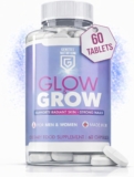 Glow & Grow Vitamin C Supplement for Men & Women Hair, Skin & Nails Vegan & Allergen-Free Natural Skin & Hair Support Made in UK Daily Beauty Nutrition 60 Capsules