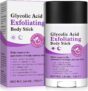 Glycolic Acid Exfoliating Body Stick 75g With 7% Glycolic Acid & 0.5% Salicylic Acid, Helps Smooth Rough Skin, With Shea Butter, Gentle Body Exfoliation