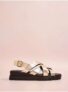 Gold Chunky Strappy Sandals – Free C&C
