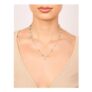 Gold Plated Green Letter E Necklace