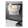 Gold Tiered Glass Wall Light