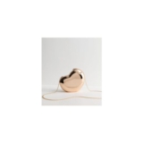 Gold Tone Heart Box Clutch